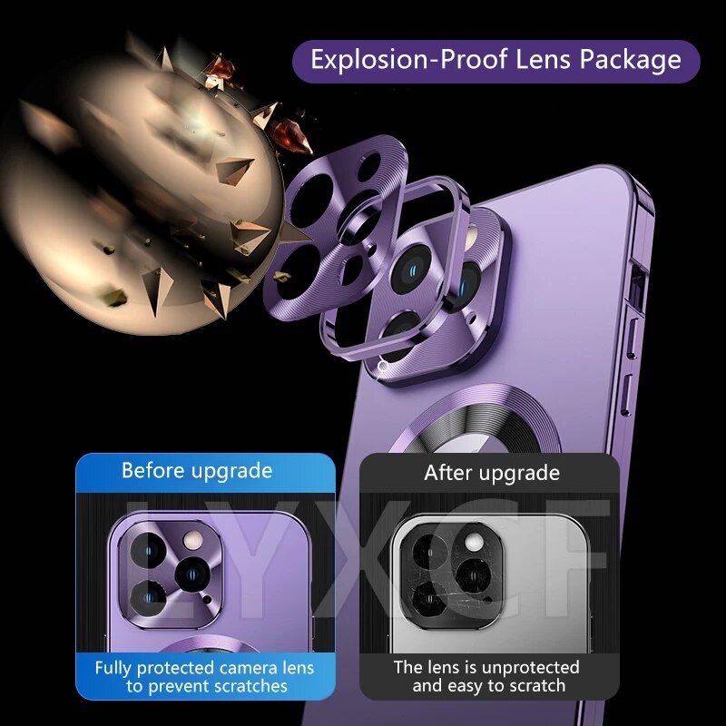 Double Sided Glass Style iPhone Case Metal Frame