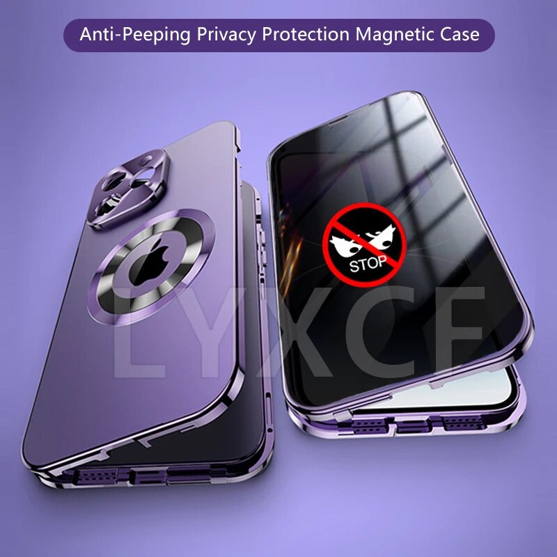 Double Sided Glass Style iPhone Case Metal Frame