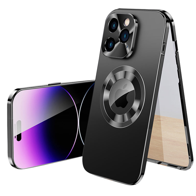Double Sided Glass Style iPhone Case Metal Frame