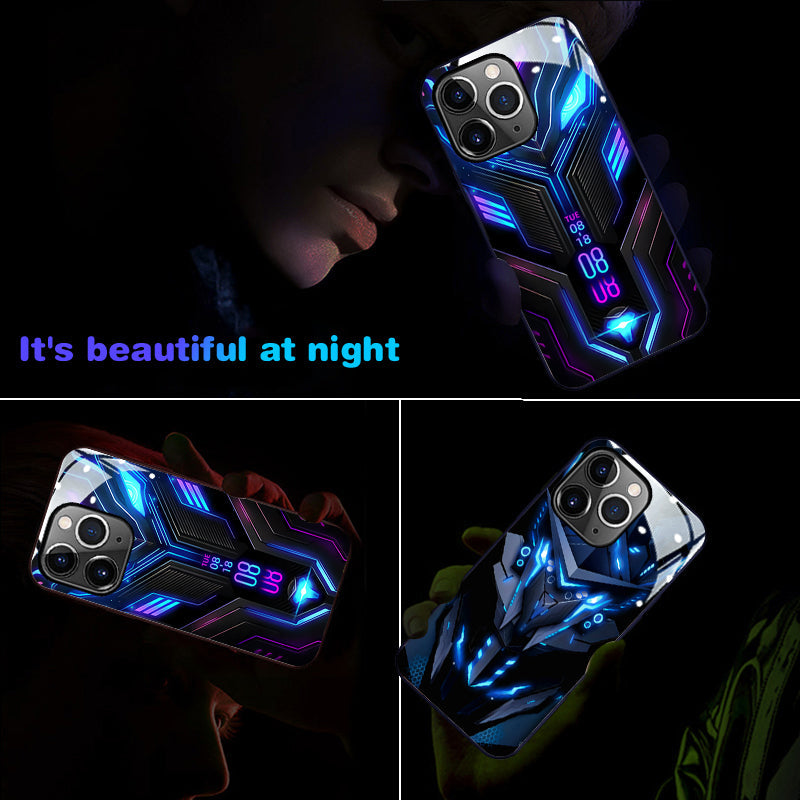Glass Style Mecha Robot iPhone Case