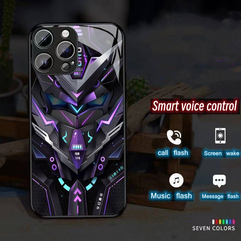 Glass Style Mecha Robot iPhone Case