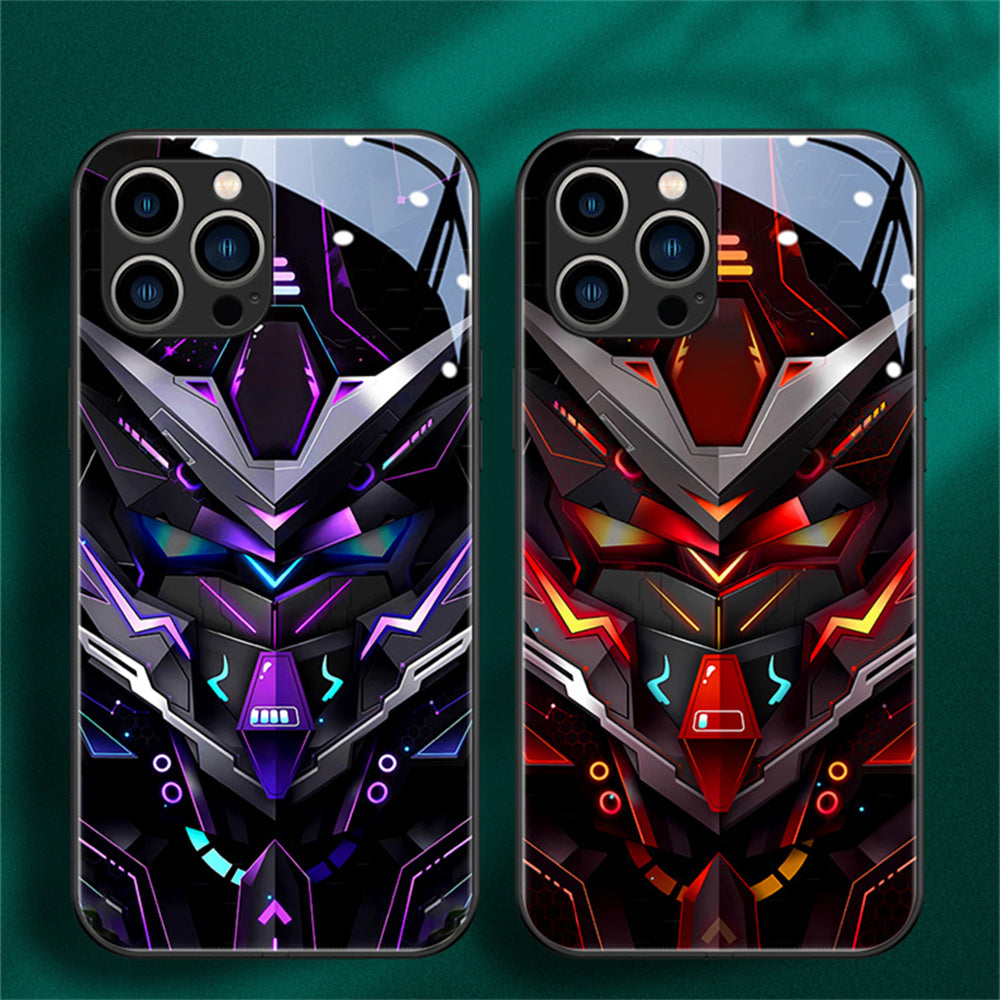 Glass Style Mecha Robot iPhone Case