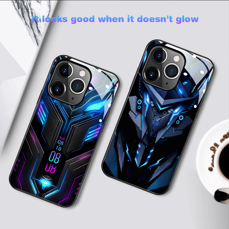 Glass Style Mecha Robot iPhone Case