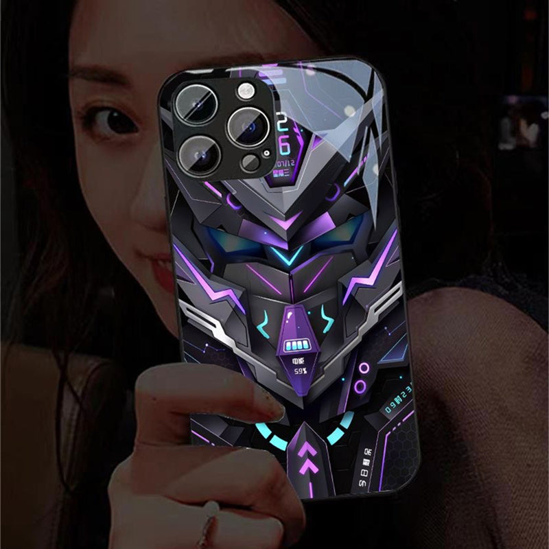 Glass Style Mecha Robot iPhone Case