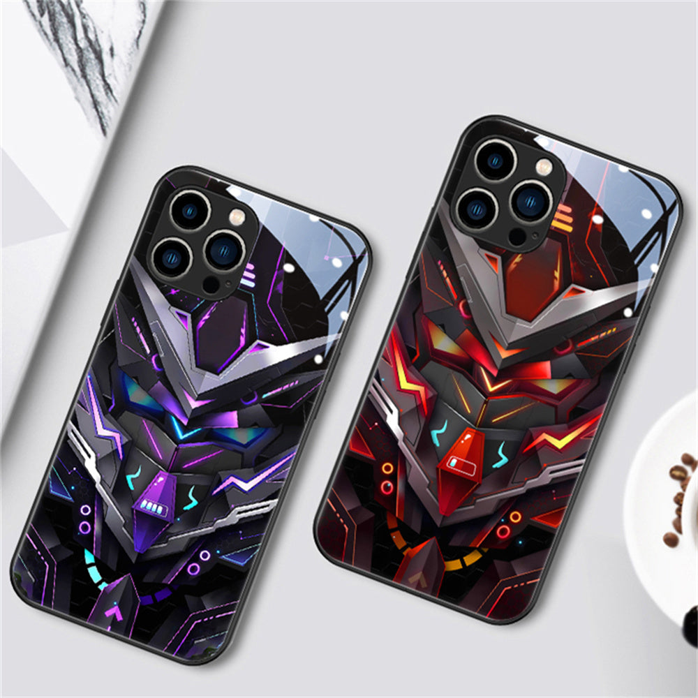Glass Style Mecha Robot iPhone Case