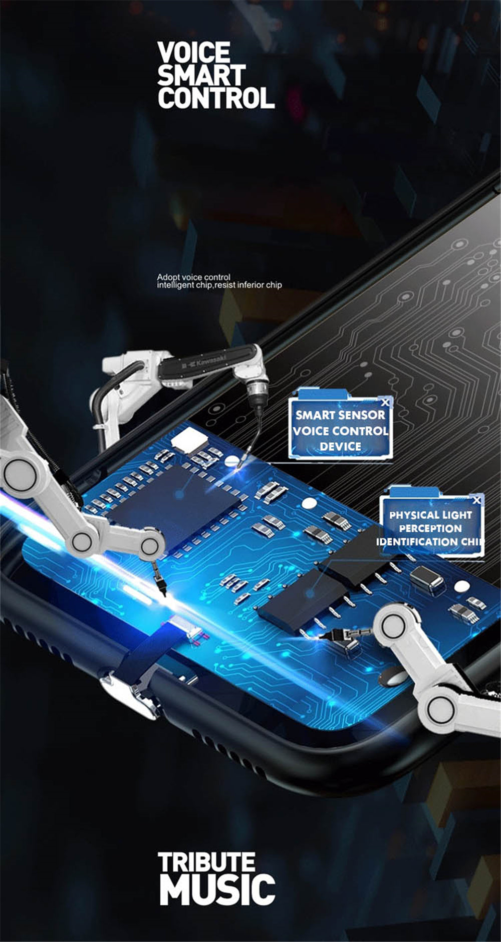 Glass Style Mecha Robot iPhone Case