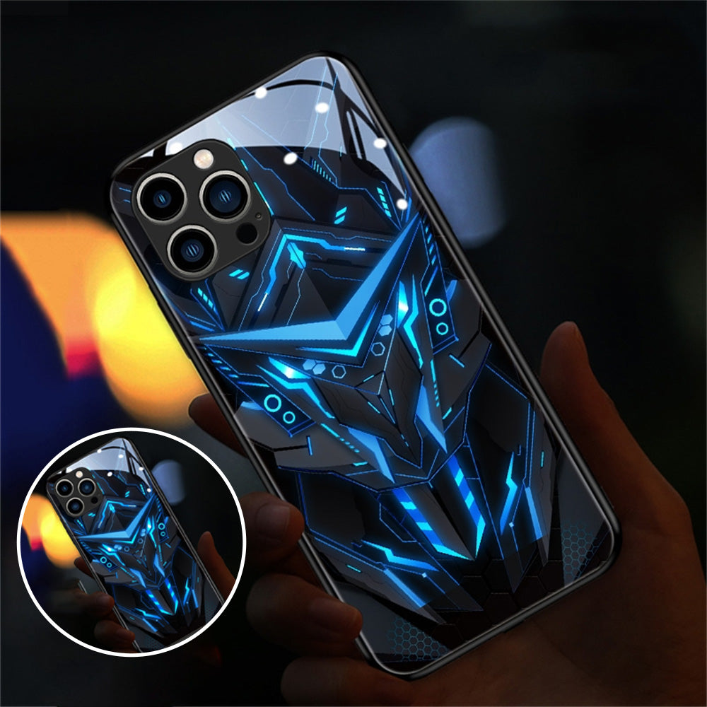 Glass Style Mecha Robot iPhone Case