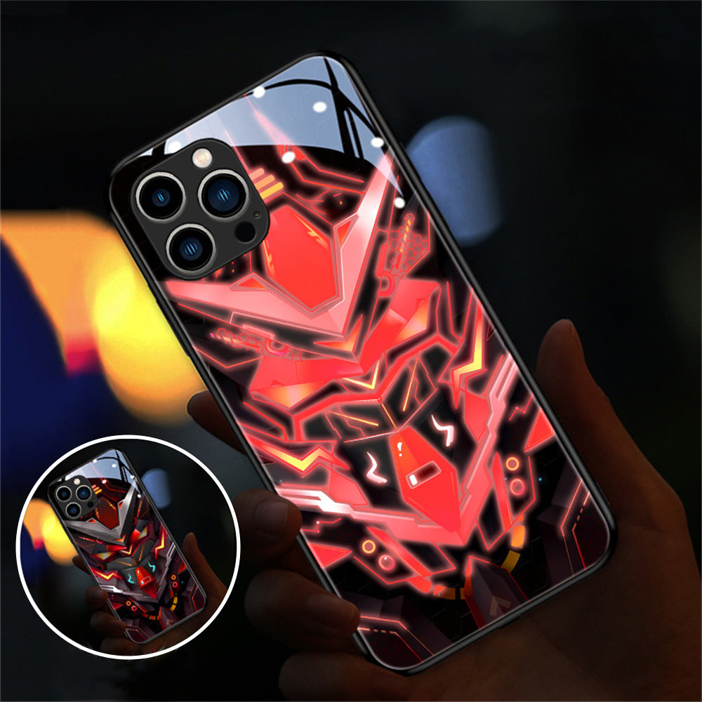 Glass Style Mecha Robot iPhone Case