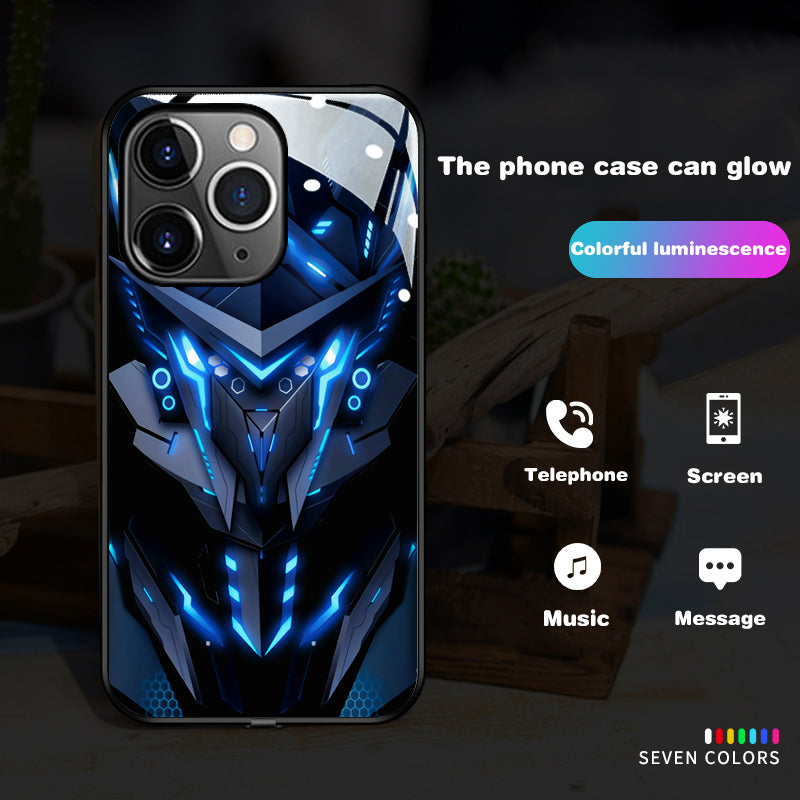 Glass Style Mecha Robot iPhone Case