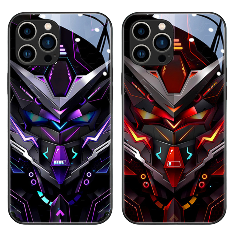 Glass Style Mecha Robot iPhone Case