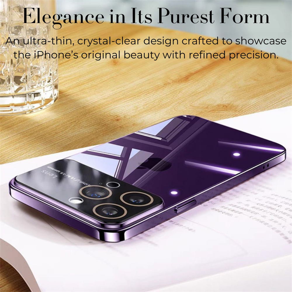 Glass Style iPhone Case Shiny Back