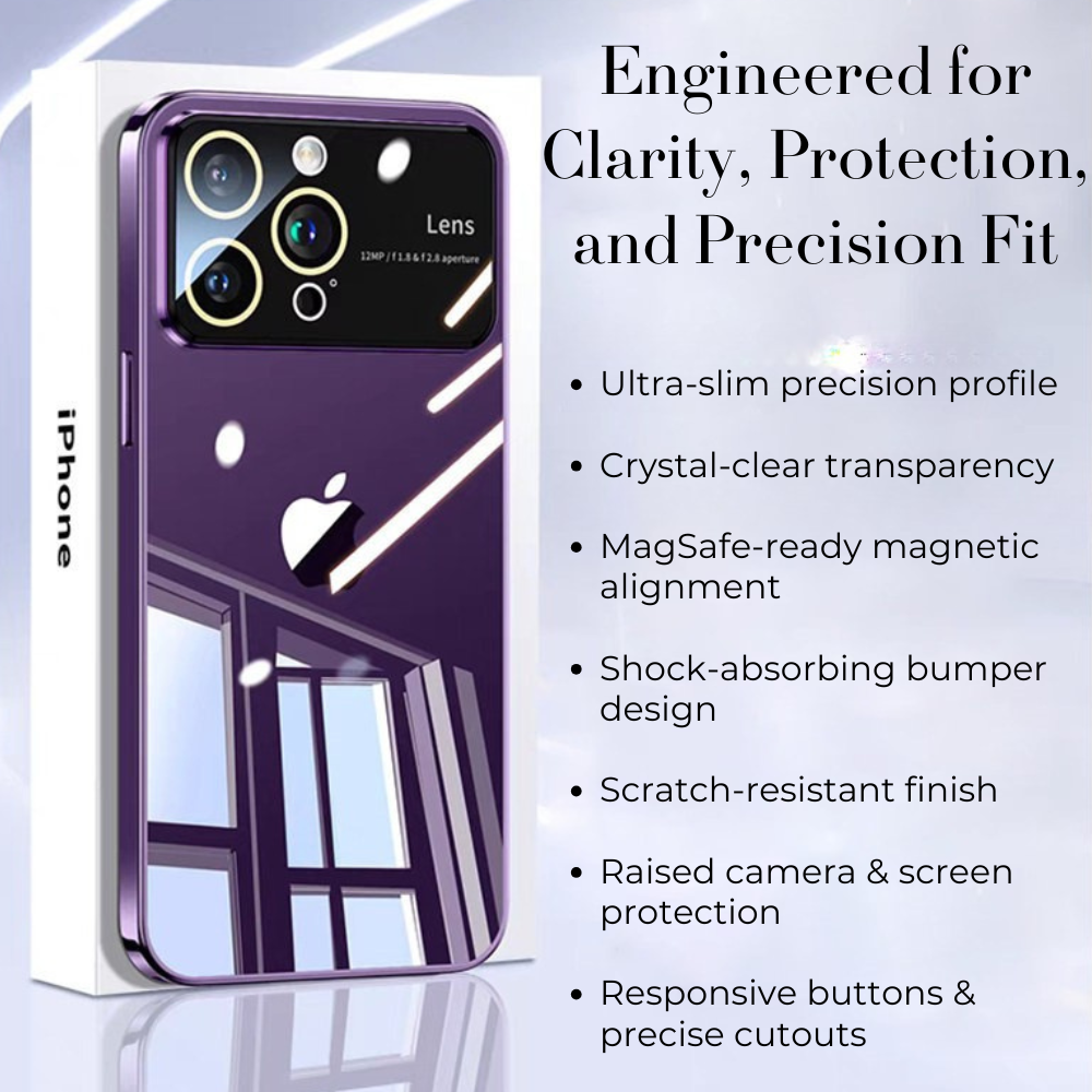 Glass Style iPhone Case Shiny Back