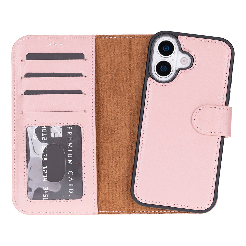 Detachable Leather iPhone Wallet Case with Card Slots