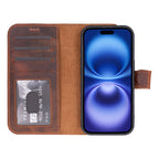 Detachable Leather iPhone Wallet Case with Card Slots
