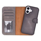 Detachable Leather iPhone Wallet Case with Card Slots