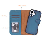 Detachable Leather iPhone Wallet Case with Card Slots