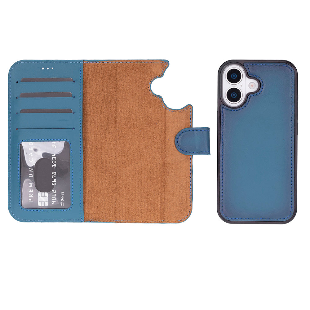 Detachable Leather iPhone Wallet Case with Card Slots