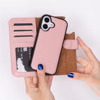 Detachable Leather iPhone Wallet Case with Card Slots