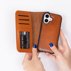 Detachable Leather iPhone Wallet Case with Card Slots