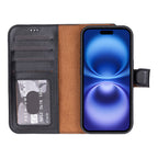 Detachable Leather iPhone Wallet Case with Card Slots