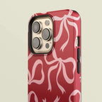 Bow Ribbon iPhone Case Aesthetic Coquette Design Shockproof Protective Back Cover