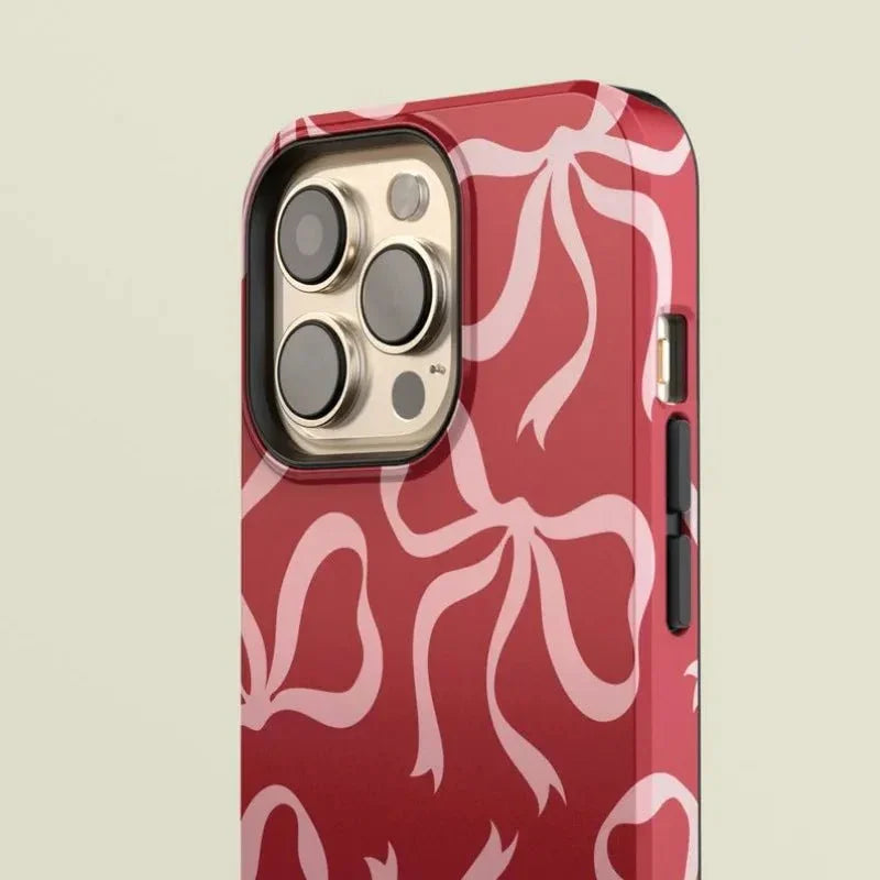 Bow Ribbon iPhone Case Aesthetic Coquette Design Shockproof Protective Back Cover