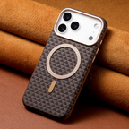 Luxury Woven Texture MagSafe iPhone Case