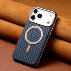 Luxury Woven Texture MagSafe iPhone Case