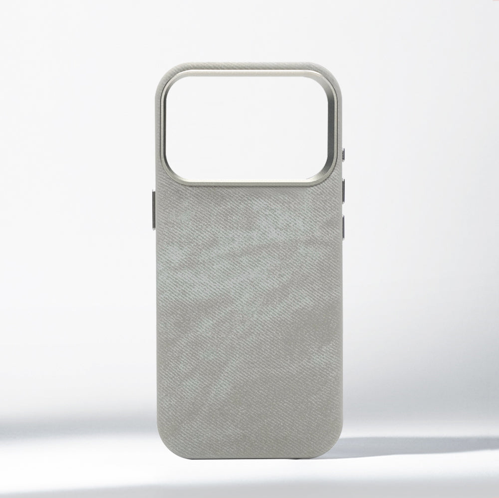 Fabric Texture iPhone Case with Large Camera Cutout and Soft Touch Finish