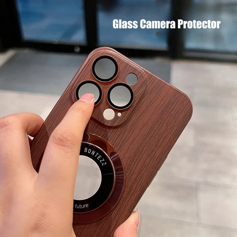 Wood Style MagSafe iPhone Case