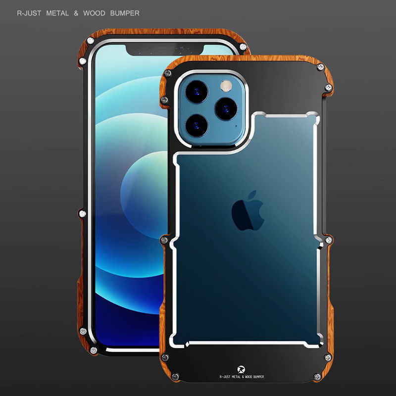 Wood Metal Bumper iPhone Case