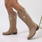 Womens Leather Western Cowgirl Boots