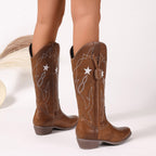 Womens Knee-high Western Cowboy Boots