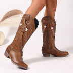 Womens Knee-high Western Cowboy Boots