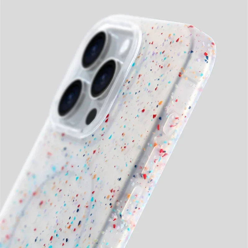 Speckled Magsafe Silicone iPhone Case with Soft Touch Finish & Camera Lens Protection