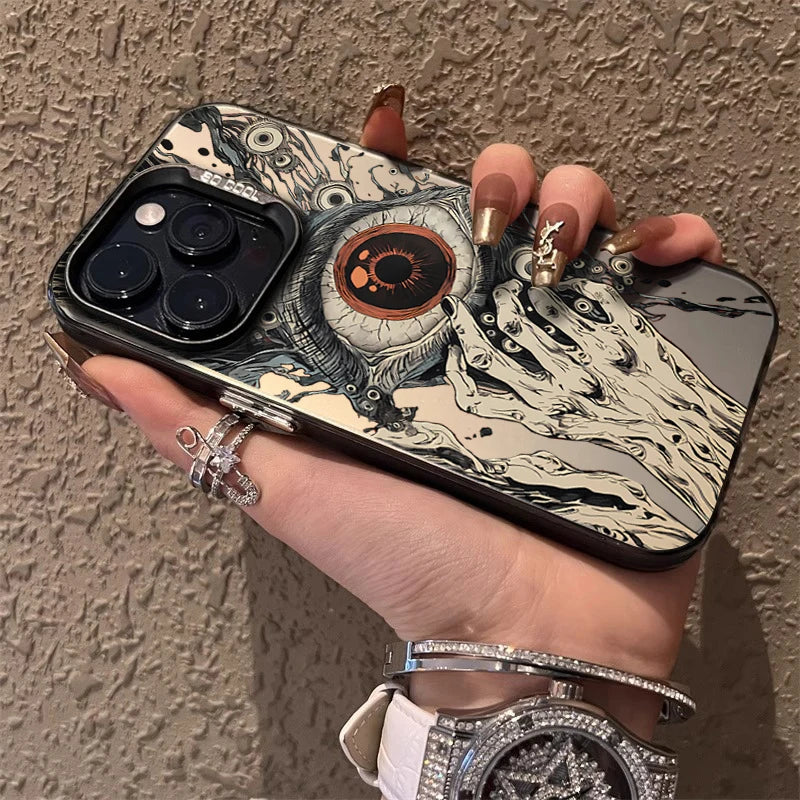 Horror Art Glossy iPhone Case