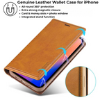 Leather Wallet iPhone Case Card Holder