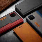 Leather Wallet iPhone Case Card Holder