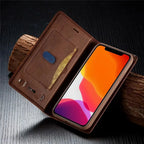 Leather Wallet iPhone Case Card Holder