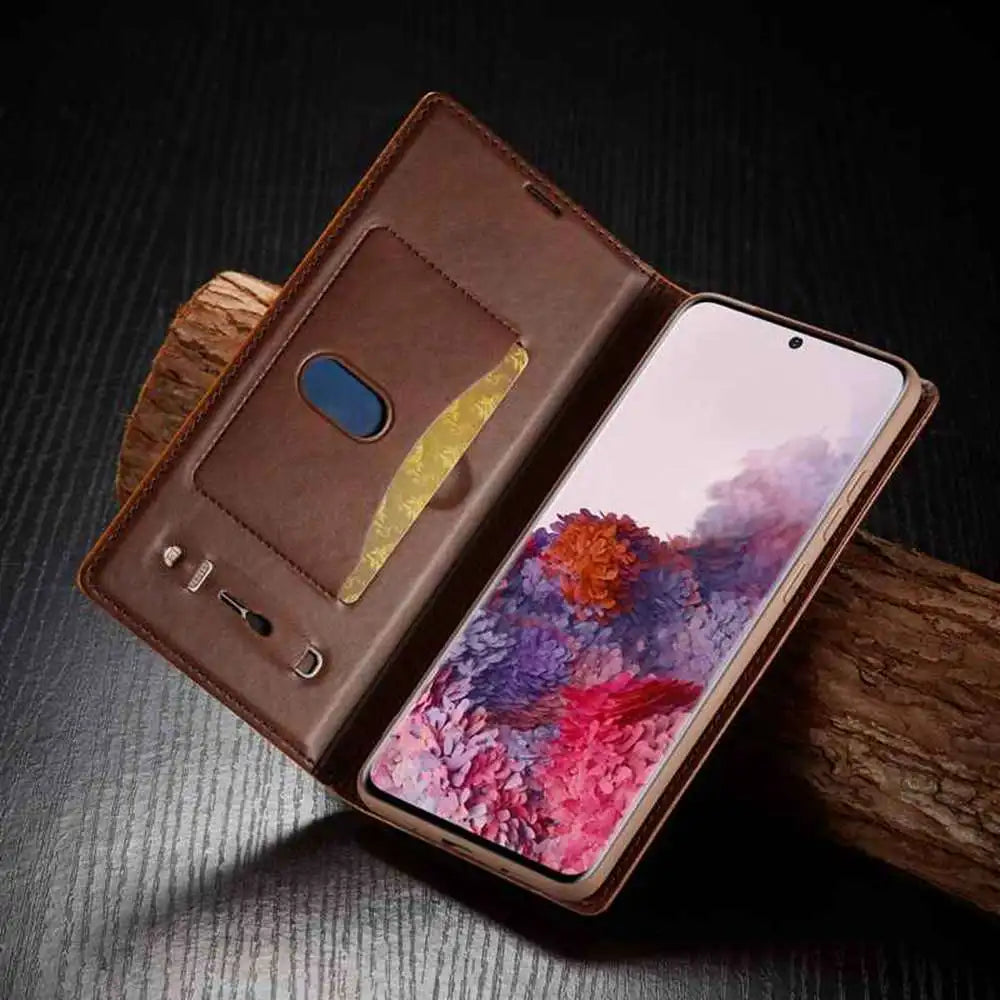 Leather Wallet iPhone Case Card Holder