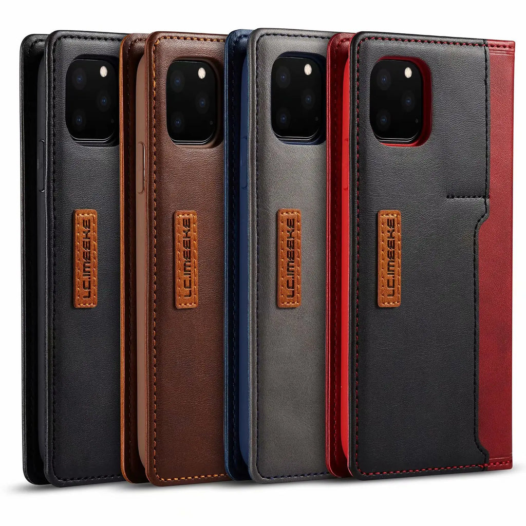 Leather Wallet iPhone Case Card Holder