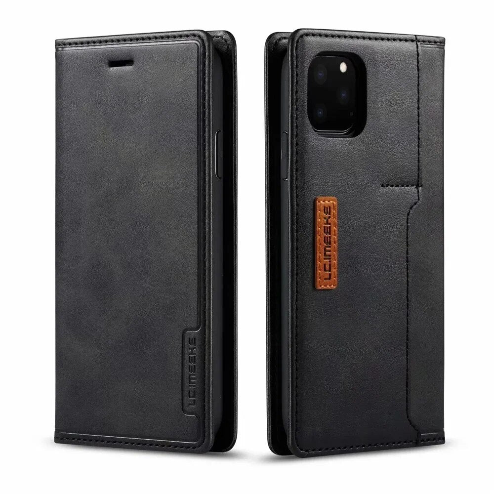 Leather Wallet iPhone Case Card Holder