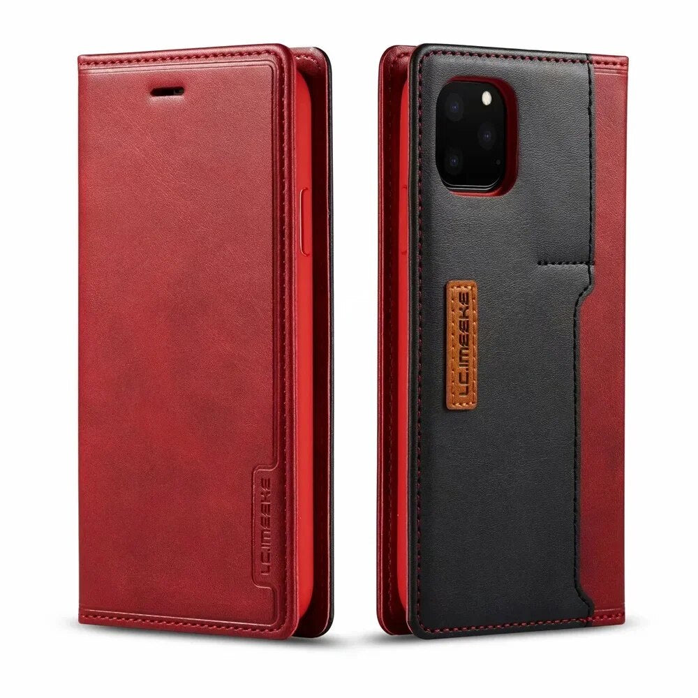 Leather Wallet iPhone Case Card Holder