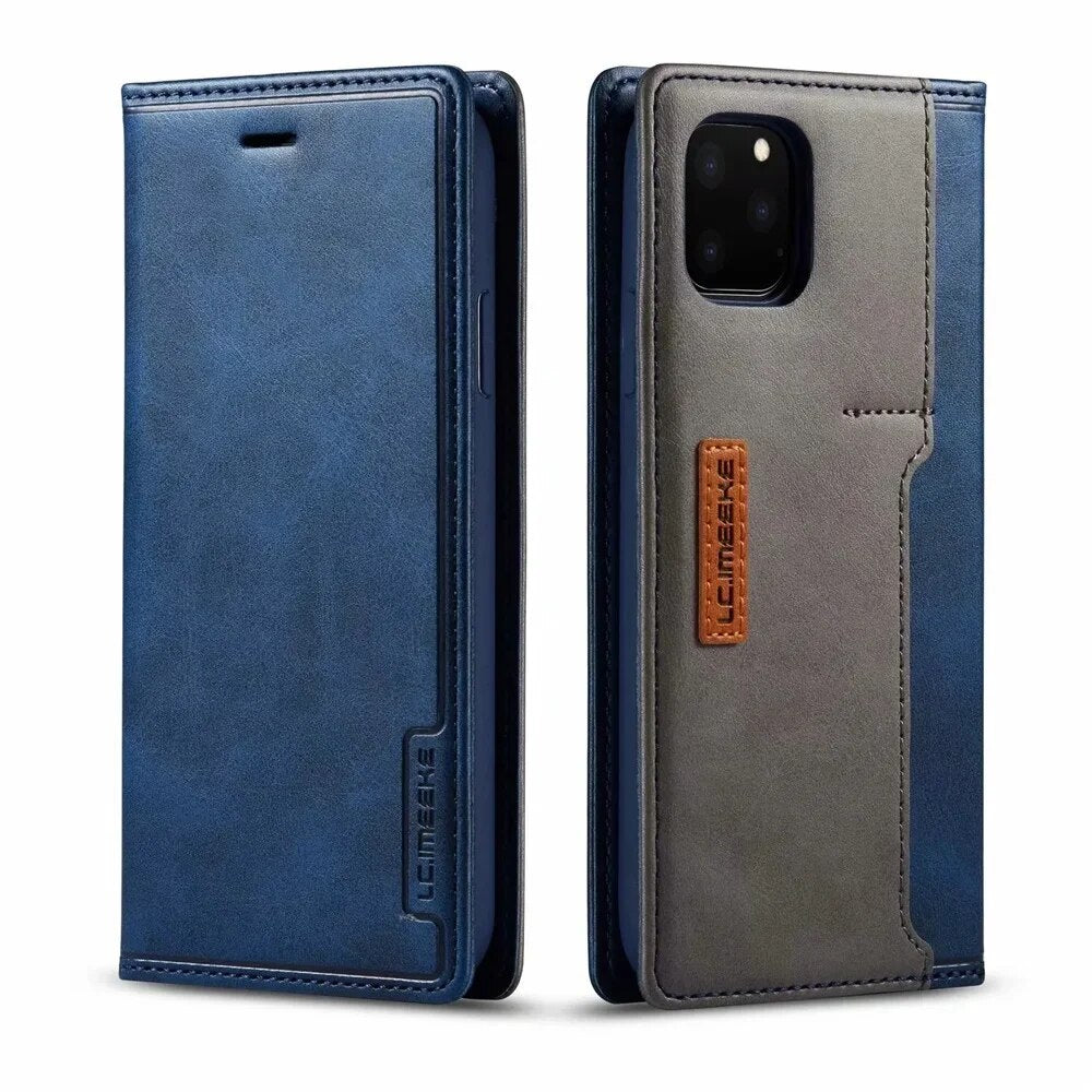 Leather Wallet iPhone Case Card Holder