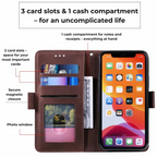 Leather Wallet iPhone Case Card Holder