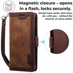 Leather Wallet iPhone Case Card Holder