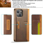 Leather Wallet iPhone Case Card Holder