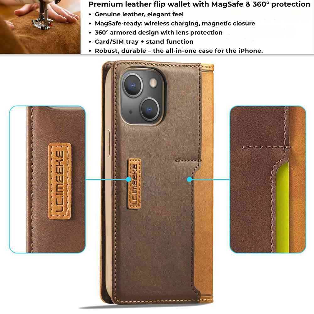 Leather Wallet iPhone Case Card Holder