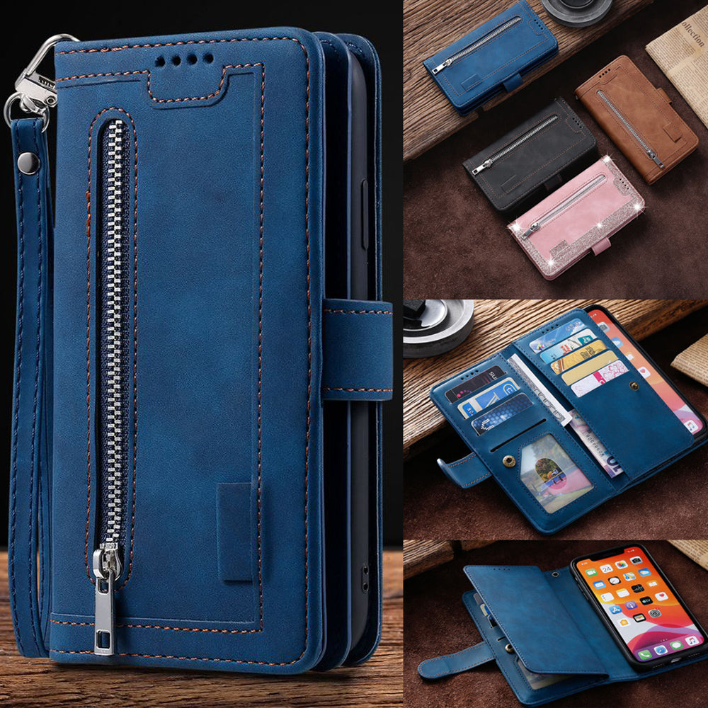 Zipper Wallet iPhone Case Card Holder