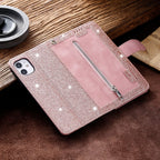 Zipper Wallet iPhone Case Card Holder